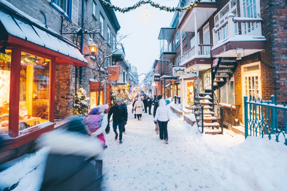 Quebec City in the winter