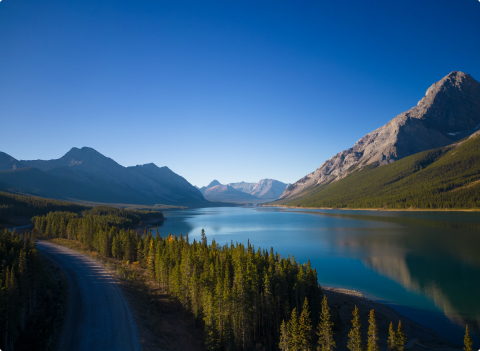 Lakes in Alberta, Canada